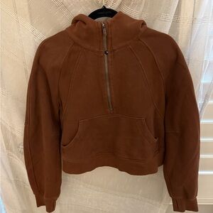 Lululemon Athletica Brown Boxy Crop Sweatshirt